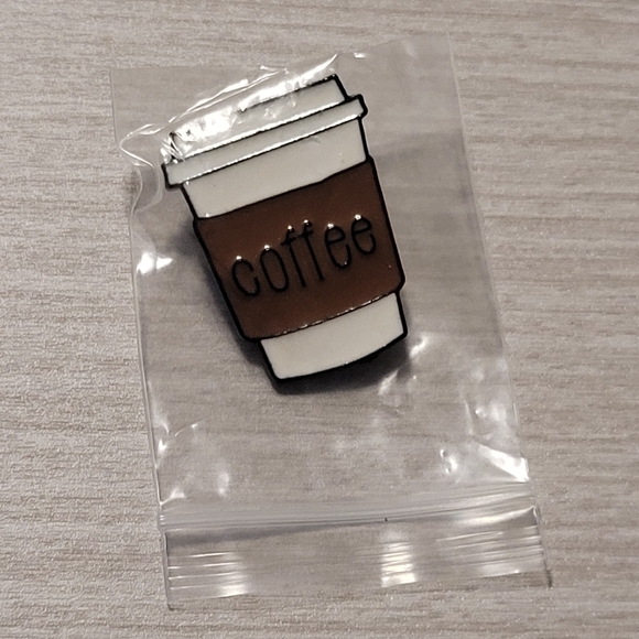 Coffee Cup Enamel Pin - Picture 9 of 9